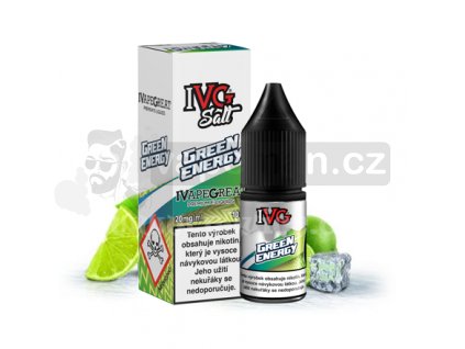 E-liquid IVG Salt 10ml / 10mg: Green Energy (Ledový energetický nápoj s limetkou)