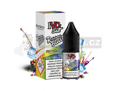 E-liquid IVG Salt 10ml / Rainbow Blast (Chladivé sladké bonbony)  10mg, 20mg