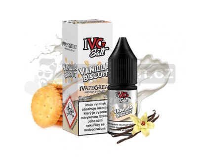 E-liquid IVG Salt 10ml / 10mg: Vanilla Biscuit (Vanilková sušenka)