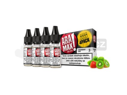 E-liquid Aramax 4x10ml: Jahoda a kiwi (Strawberry Kiwi)