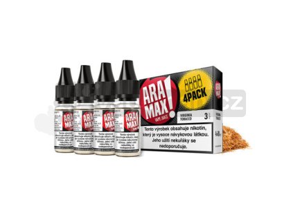 E-liquid Aramax 4x10ml: Virginský tabák (Virginia Tobacco)