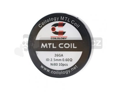 Předmotané spirálky Coilology MTL Series - MTL Ni80 (0,6ohm) (10ks)