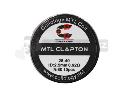 Předmotané spirálky Coilology MTL Series - MTL Clapton Ni80 (0,92ohm) (10ks)