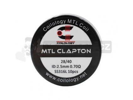 Předmotané spirálky Coilology MTL Series - MTL Clapton SS316L (0,7ohm) (10ks)