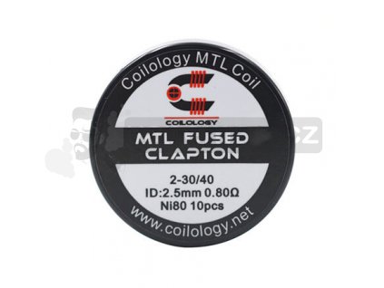 Předmotané spirálky Coilology MTL Series - MTL Fused Clapton Ni80 (0,8ohm) (10ks)