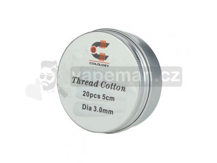 Přírodní vata Coilology Thread Cotton (20ks)
