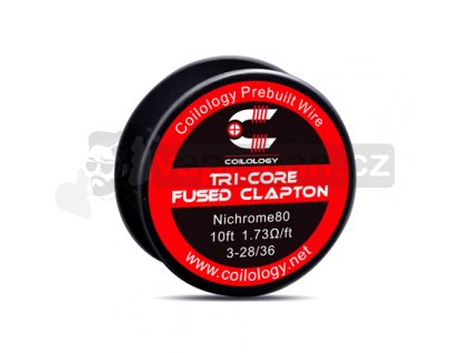 Odporový drát Coilology - Tri-core Fused Clapton Ni80 (3-28/36) (3m)