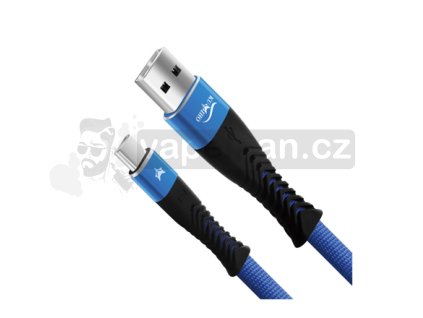 Dobíjecí kabel Kumiho K-2 USB-C - 2,4A (Černo-modrý)