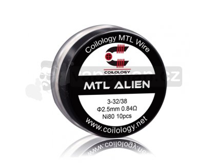 Předmotané spirálky Coilology MTL Series - MTL Alien Ni80 (0,84ohm) (10ks)
