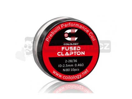 Předmotané spirálky Coilology Fused Clapton Ni80 (0,46ohm) (10ks)
