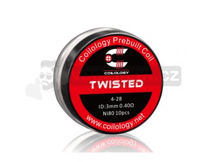 Předmotané spirálky Coilology Twisted Ni80 (0,4ohm) (10ks)