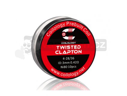 Předmotané spirálky Coilology Twisted Clapton Ni80 (0,42ohm) (10ks)