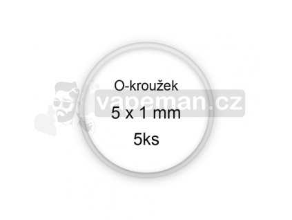 Sada O-kroužků / těsnění 5x1 mm (5ks)