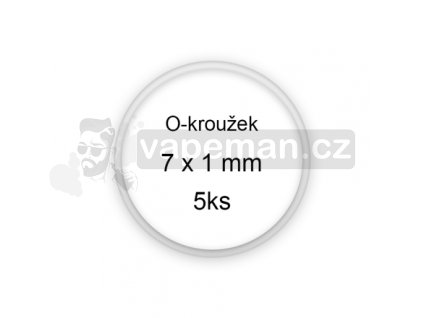 Sada O-kroužků / těsnění 7x1 mm (5ks)