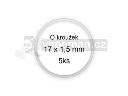 Sada O-kroužků / těsnění 17x1,5 mm (5ks)