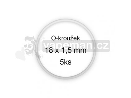 Sada O-kroužků / těsnění 18x1,5 mm (5ks)