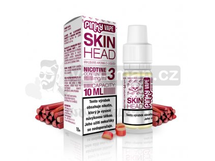 E-liquid Pinky Vape 10ml / 3mg: Skin Head (Rebarbora)