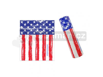 Smršťovací folie pro baterie 18650 s potiskem (USA vlajka)