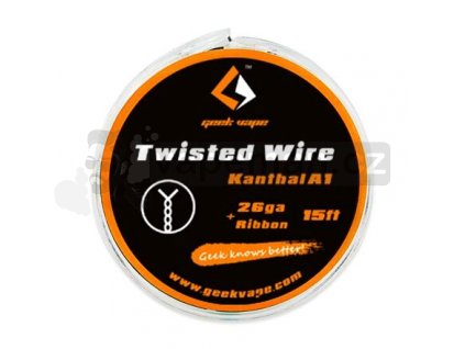 Twisted Kanthal A1 - odporový drát 26GA + Ribbon (5m) - GeekVape