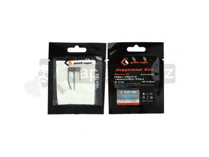 Juggernaut Kanthal A1 (28GA+38GA)*2 + Ribbon (38GA*24GA) 0,7ohm - Předmotané spirály GeekVape