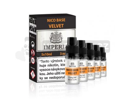 Nikotinová báze Imperia Velvet (20/80): 5x10ml / 3mg