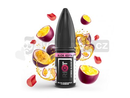 E-liquid Riot S:ALT 10ml: Deluxe Passionfruit & Rhubarb (Marakuja s rebarborou)