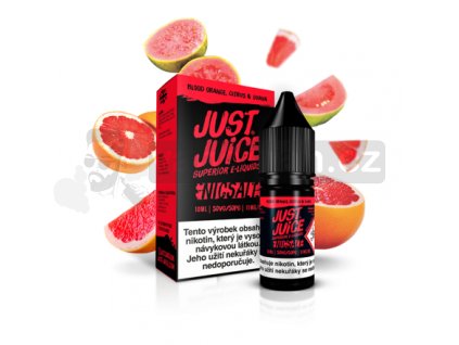 E-liquid Just Juice Salt 10ml / Blood Orange, Citrus & Guava (Červený pomeranč, citron a guava)  11mg, 20mg