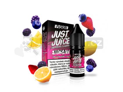 E-liquid Just Juice Salt 10ml / Fusion Berry Burst & Lemonade (Lesní ovoce s citronem)  11mg, 20mg