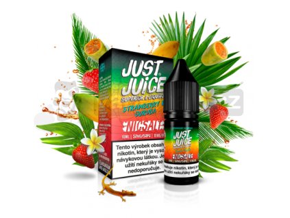 E-liquid Just Juice Salt 10ml / Strawberry & Curuba (Jahoda & curuba)  11mg, 20mg