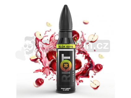 Příchuť Riot Squad BLCK EDTN S&V: Sour Cherry & Apple (Třešeň & zelené jablko) 20ml