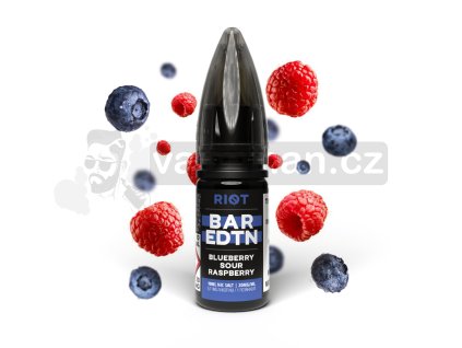 E-liquid Riot BAR 10ml: Blueberry Sour Raspberry (Borůvka s malinou)