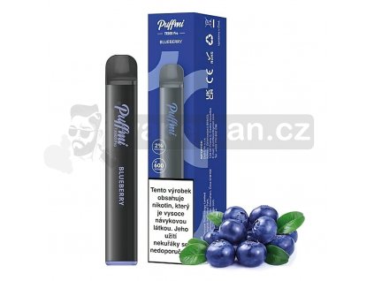 Puffmi TX600 Pro (borůvka) jednorázová e-cigareta  20mg