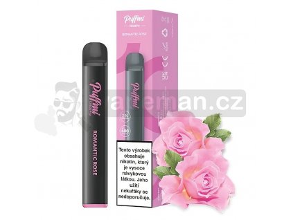Puffmi TX600 Pro (růže) jednorázová e-cigareta  20mg