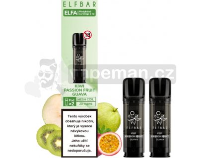 elf bar elfa pods cartridge 2pack kiwi passion fruit guava 20mg.png