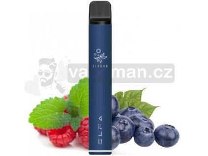 Elf Bar ELFA Blueberry Sour Raspberry elektronická cigareta 500mAh  20mg