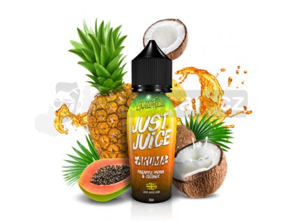 Příchuť Just Juice S&V: Pineapple, Papaya & Coconut (Ananas, papája & kokos) 20ml