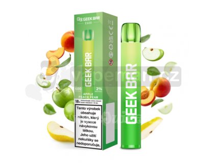 GEEK BAR E600 Apple Peach Pear jednorázová e-cigareta  20mg