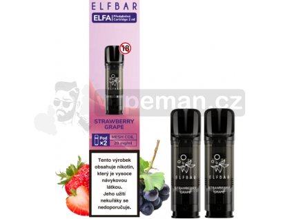 Elf Bar ELFA Pods cartridge 2Pack Strawberry Grape  20mg