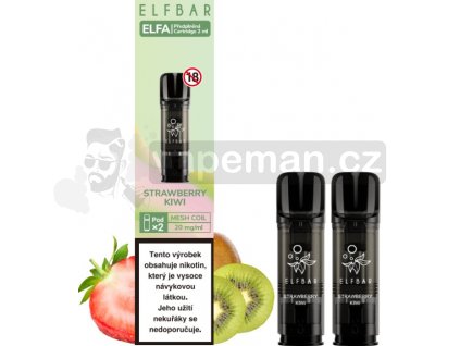 Elf Bar ELFA Pods cartridge 2Pack Strawberry Kiwi  20mg
