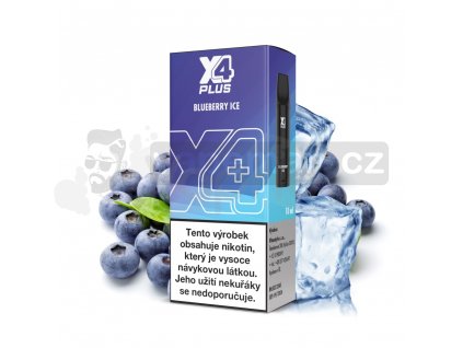 X4 Plus Pod - Chladivá borůvka (Blueberry Ice)  20mg
