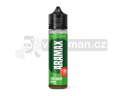 Příchuť Aramax S&V: Cool Green Apple (Chladivé zelené jablko) 12ml