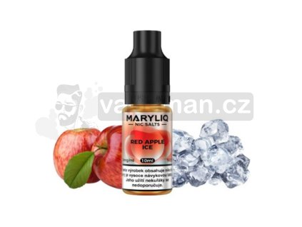 Maryliq Salt Red Apple Ice (Ledové červené jablko) 10ml  20mg