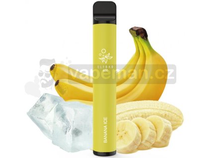 Elf Bar 600 elektronická cigareta 20mg Banana Ice