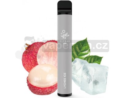 Elf Bar 600 elektronická cigareta 20mg Lychee Ice
