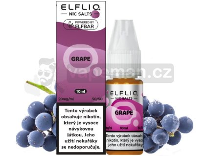 Liquid ELFLIQ Nic SALT Grape 10ml - 20mg