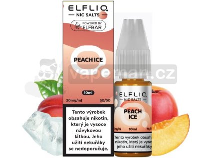 Liquid ELFLIQ Nic SALT Peach Ice 10ml - 20mg