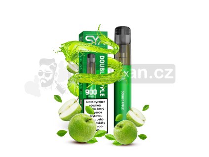 SYX BAR Double Apple 1pack+tube mockup+shadow