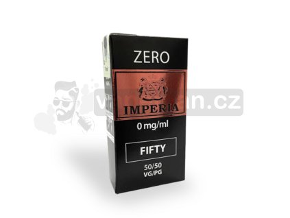 Imperia Zero Fifty beznikotinová báze (50VG/50PG) objem 10ml tabáková nálepka Kolek Q
