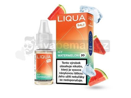 LIQUA Salt Icy Watermelon (Ledový vodní meloun) 10ml  10mg, 20mg