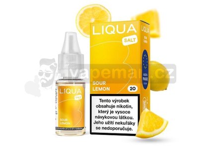 LIQUA Salt Sour Lemon (Nakyslý citron) 10ml  10mg, 20mg